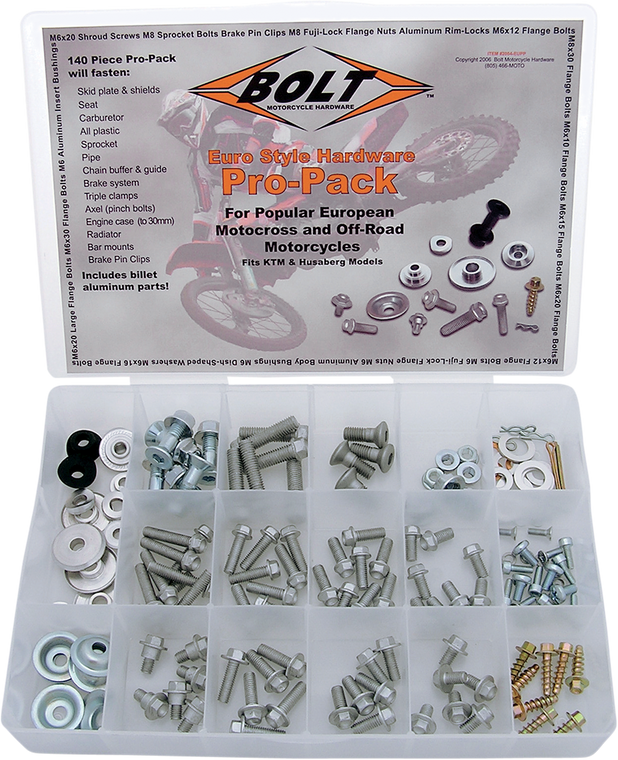 Bolt - European Pro Pack - 145-Piece - Euro Pro Pack - 2004-EUPP Bolt - European Pro Pack - 145-Piece - Euro Pro Pack - 2004-EUPP