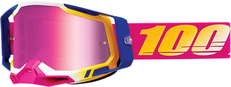 100% - Racecraft 2 Goggles - Mission - Pink Mirror - Racecraft 2 Goggles - 50010-00012 100% - Racecraft 2 Goggles - Mission - Pink Mirror - Racecraft 2 Goggles - 50010-00012