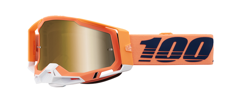 100% - Racecraft 2 Goggles - Coral - True Gold Mirror - Racecraft 2 Goggles  Mirrored Lens - 50010-00018 100% - Racecraft 2 Goggles - Coral - True Gold Mirror - Racecraft 2 Goggles  Mirrored Lens - 50010-00018