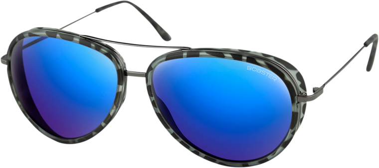 Bobster - Ice Sunglasses - Matte Gray Tortoise Gunmetal - Brown HD Blue Mirror - Ice Sunglasses - BICE102HD Bobster - Ice Sunglasses - Matte Gray Tortoise Gunmetal - Brown HD Blue Mirror - Ice Sunglasses - BICE102HD