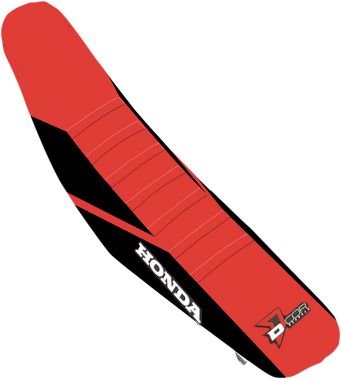 D'cor Visuals - Seat Cover - Black/Red - CRF '17-'21 - Seat Cover - 30-10-475