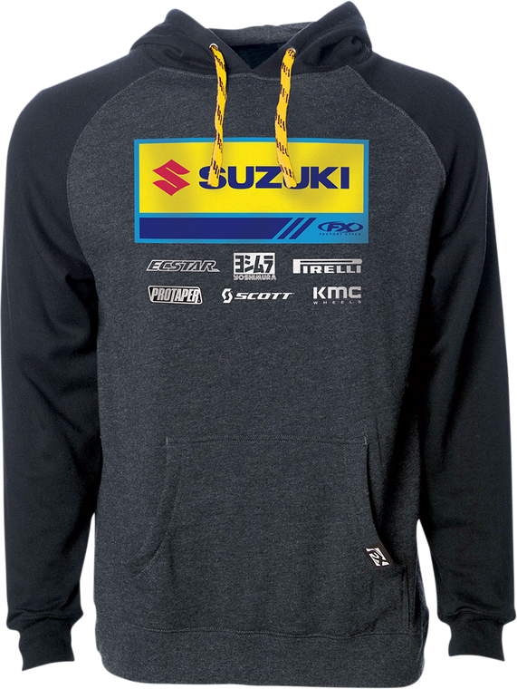 Factory Effex - Suzuki 21 Racewear Hoodie - Charcoal/Black - XL - 21 Racewear Hoodie - 24-88426