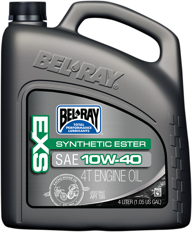 Bel-ray - EXS Synthetic 4T Oil - 10W-40 - 4L - EXS Synthetic Ester 4T Engine Oil - 99161-B4LW