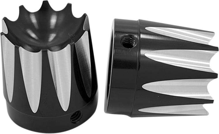 Avon Grips - Front Axle Nut Cover - Black - Excalibur - Large/Small - Front Axle Nut Cover - AXL-EX-ANO-TOUR