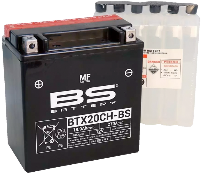 Bs Battery - Battery - BTX20CH-BS (YTX) - Maintenance-Free Battery - 300616