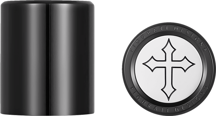 Figurati Designs - Docking Hardware Covers - Short - Cross - Black - Docking Covers - FD41-DC-2530-BK