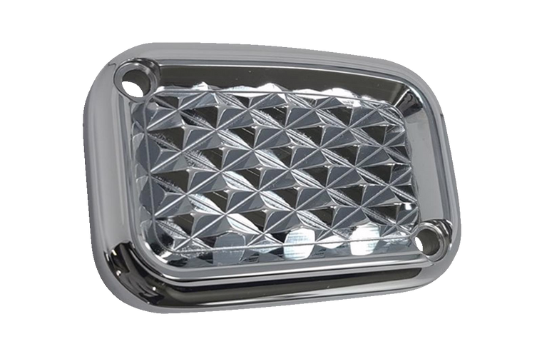 Covingtons - Master Cylinder Lid - Clutch - Diamondback - Chrome - Master Cylinder Cover - C3078-C