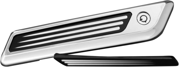 Accutronix - Saddlebag Latch Insert - Black - Saddlebag Hinge Inserts - BLI14-SBN