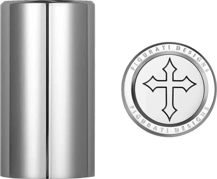 Figurati Designs - Docking Hardware Covers - Cross - Long Stainless Steel - Docking Covers - FD41-DC-2545-SS