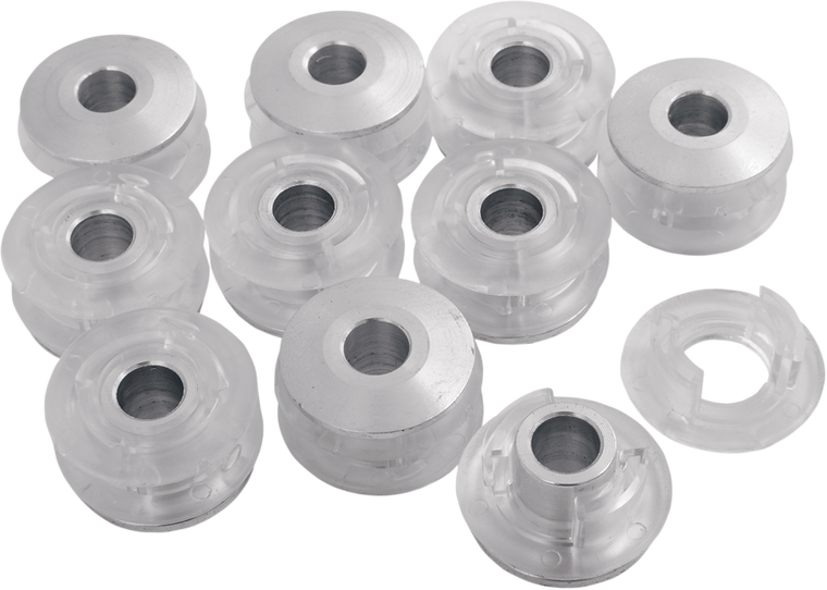 Alloy Art - Tank Mounting Bushings and Inserts - Poly/Aluminum - 10 Pack - Premium Fuel Tank Mounting Bushings - GT-T3