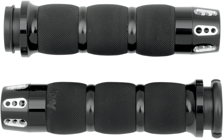 Avon Grips - Grips - Gatlin - Air Cushioned - TBW - Black - Gatlin Air Cushioned Grips - AIR-90-AN-FL-GA