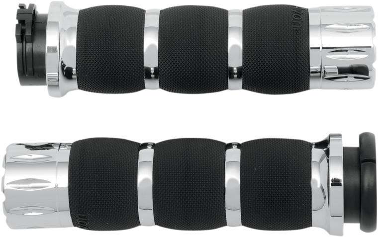 Avon Grips - Grips - Rival - Air Cushioned - Chrome - Rival Air Cushioned Grips - AIR-90-RIV