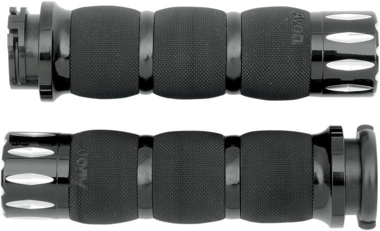 Avon Grips - Grips - Rival - Air Cushioned - Black - Rival Air Cushioned Grips - AIR-90-ANO-RIV