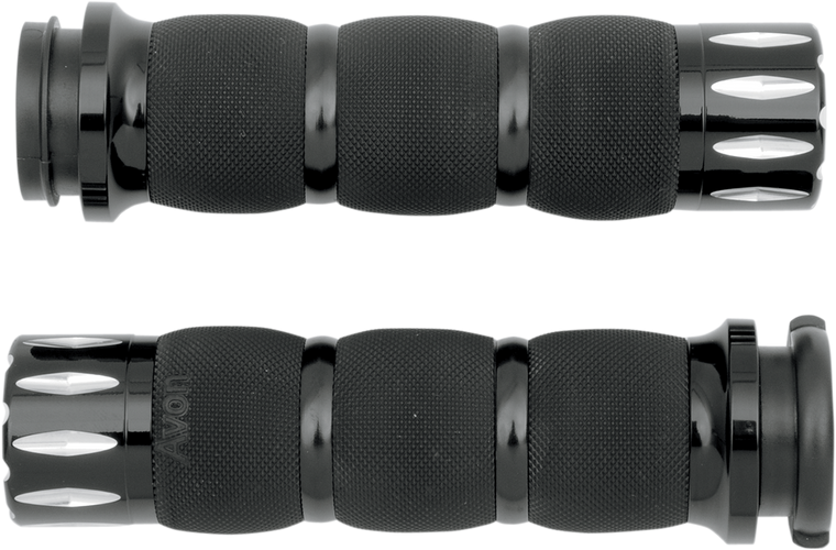 Avon Grips - Grips - Rival - Air Cushioned - TBW - Black - Rival Air Cushioned Grips - AIR-90-AN-FL-RI