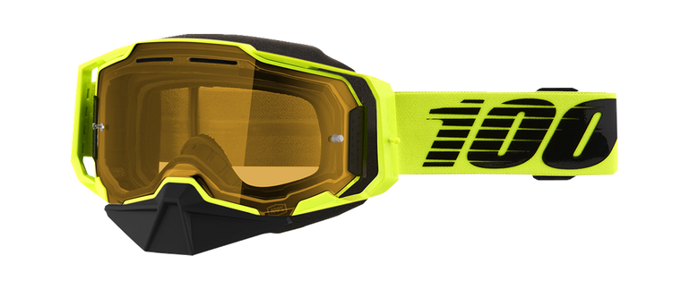 100% - Armega Snow Goggles - Nuclear Citrus - Yellow - Armega Snow Goggles  Yellow Lens - 50007-00003