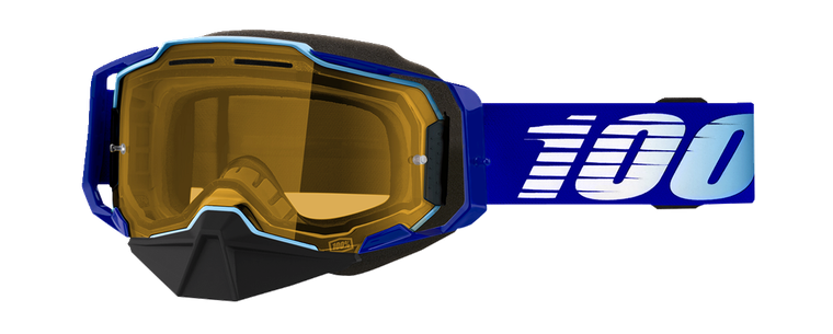 100% - Armega Snow Goggles - Royal - Yellow - Armega Snow Goggles  Yellow Lens - 50007-00004
