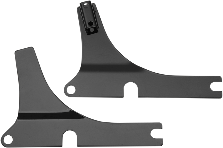 Cycle Visions - Side Plates - FXSB - Black - Sissy Bar Side Plates - CV-8090B