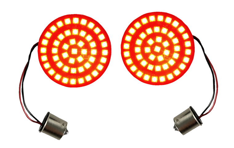 Custom Dynamics - Turn Signal Insert - LED - Red - 1156 - Genesis 4 Solid Red Bullet Rear Turn Signal Insert - GEN-4-R-1156