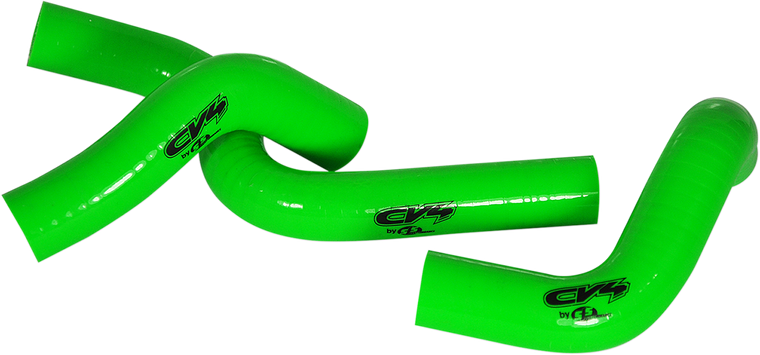 Cv4 - Radiator Hose Kit - Green - Kawasaki - Silicone Radiator Hose Kit - SFSMBC249G Cv4 - Radiator Hose Kit - Green - Kawasaki - Silicone Radiator Hose Kit - SFSMBC249G