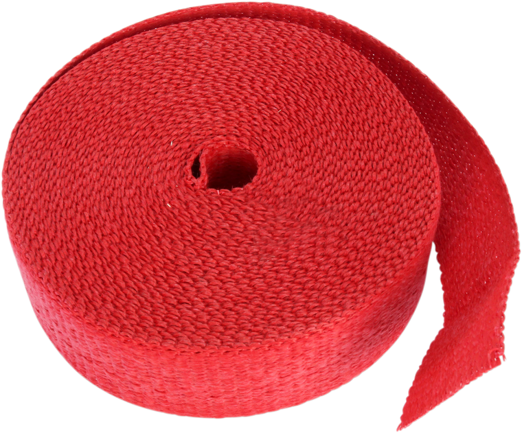 Cycle Performance Prod. - Exhaust Wrap - Red - 2x50 - Fiberglass Exhaust Wrap - CPP/9068-50
