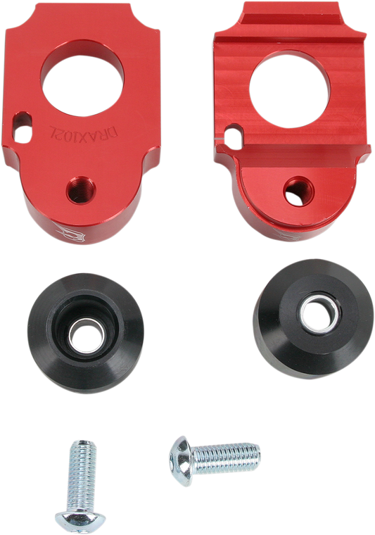 Driven Racing - Axle Block Sliders - Suzuki - Red - Axle Block Sliders - DRAX-102-RD