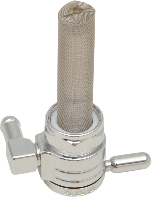 Golan Products - Backward Petcock - Chrome - 22mm - "Click-Slick" Fuel Petcock  22 mm - 76-312B-CS