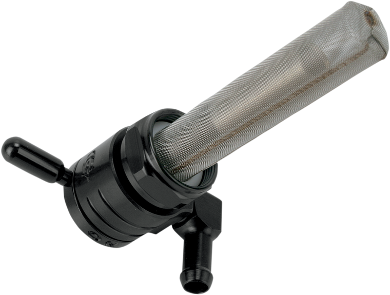 Golan Products - Backward Petcock - Black  - 22mm - "Click-Slick" Fuel Petcock  22 mm - 76-312B-BLK