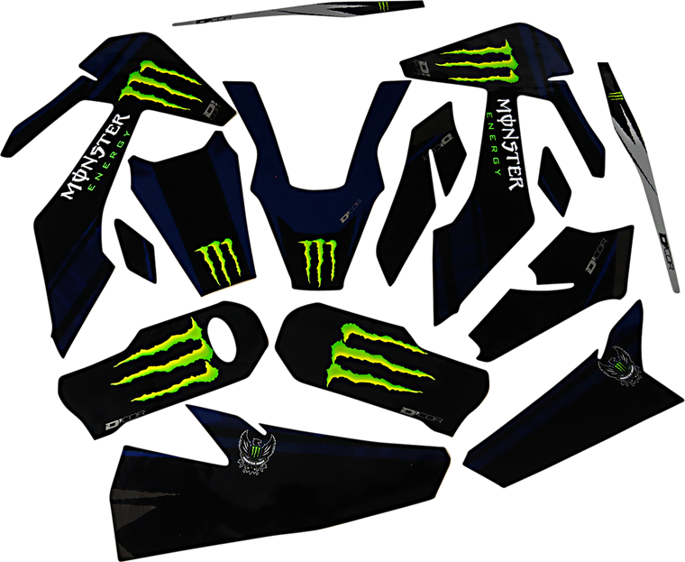 D'cor Visuals - Graphic Kit - Monster Energy - Complete Graphics Kit  Monster - 20-70-103