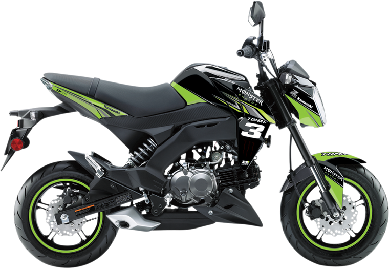 D'cor Visuals - Graphic Kit - Pro Monster Energy - Z125 Pro Graphics Kit - 20-20-320