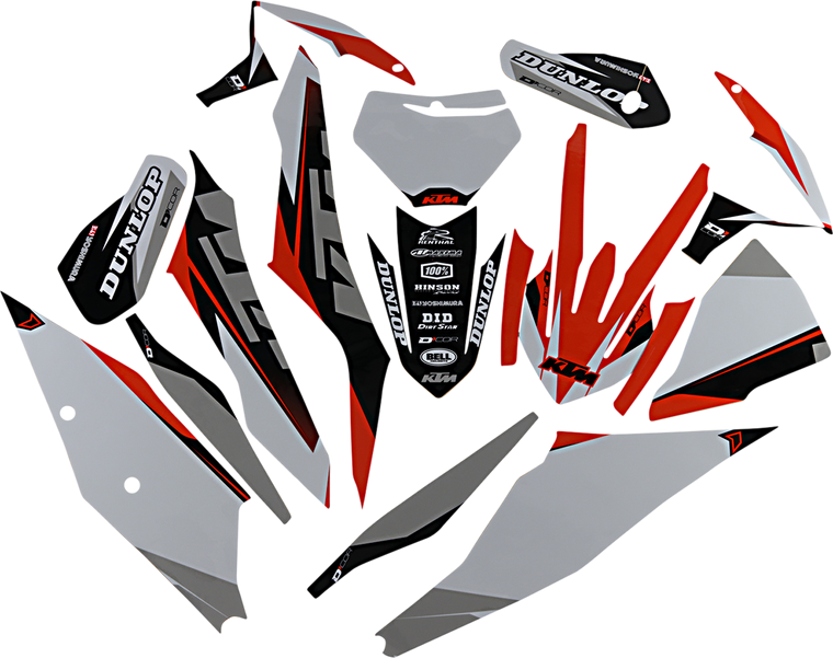 D'cor Visuals - Graphic Kit - KTM - Complete Graphics Kit  Cor 9 - 20-30-214