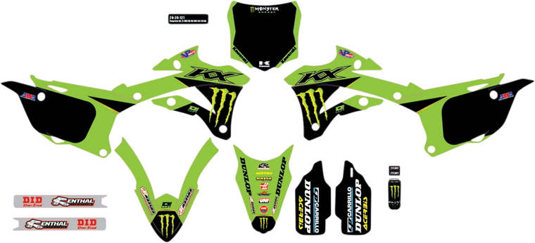 D'cor Visuals - Graphic Kit - Monster Energy - Complete Graphics Kit  2021 Monster Energy - 20-20-121