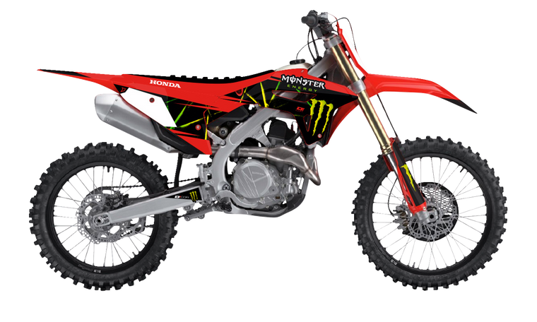 D'cor Visuals - Graphic Kit - Monster Energy - Slash - Complete Graphics Kit  Monster Energy - 20-10-130