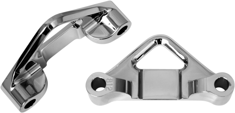 Accutronix - Hot Legs/Bagger Legs Fender Spacers - Chrome - 0.8125" Spacer - For 6-3/8" Width Fender - Fender Spacers for Hot/Bagger Legs - TFS41-EMF812C