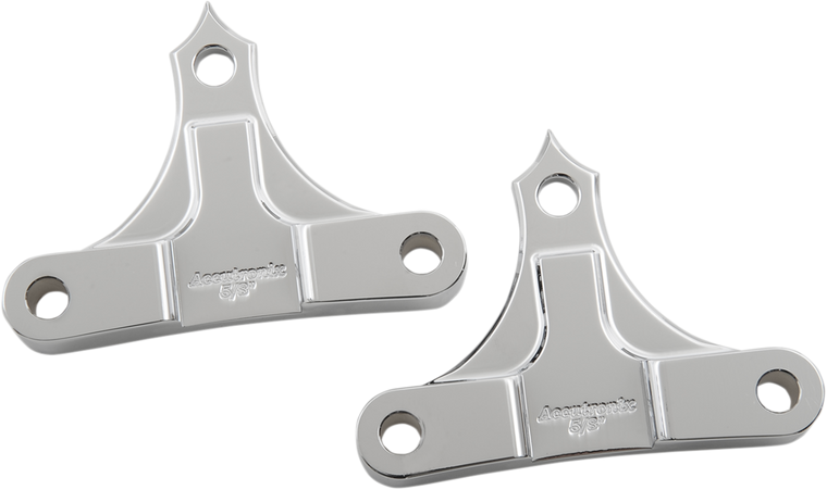 Accutronix - Hot Legs/Bagger Legs Fender Spacers - Chrome - 0.625" Spacer - For 6" Width Fender - Fender Spacers for Hot/Bagger Legs - TFS49-NF5/8C