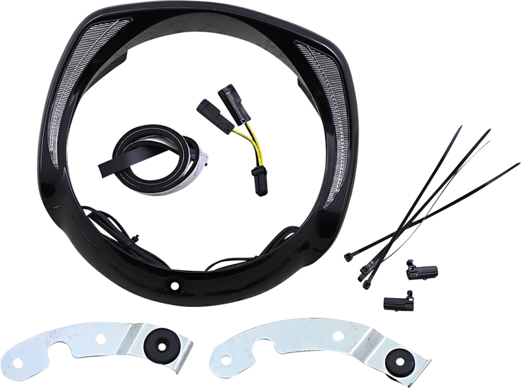 Ciro - Headlight Bezel - Black - Fang Headlight Bezels - 45201