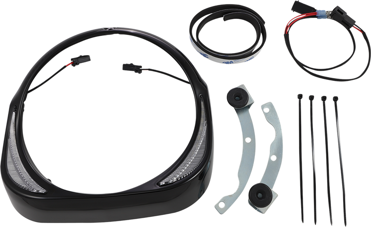 Ciro - Headlight Bezel - Black - Fang Headlight Bezels - 45211