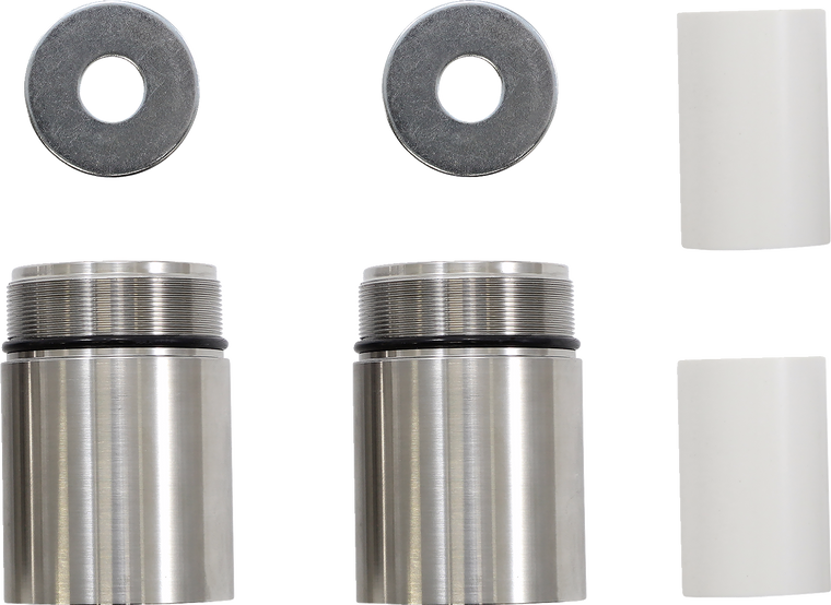 Cycle Visions - Chrome Fork Tube Extensions - 49 mm Diameter - Extends +2" - Fork Tube Extensions - CV7114