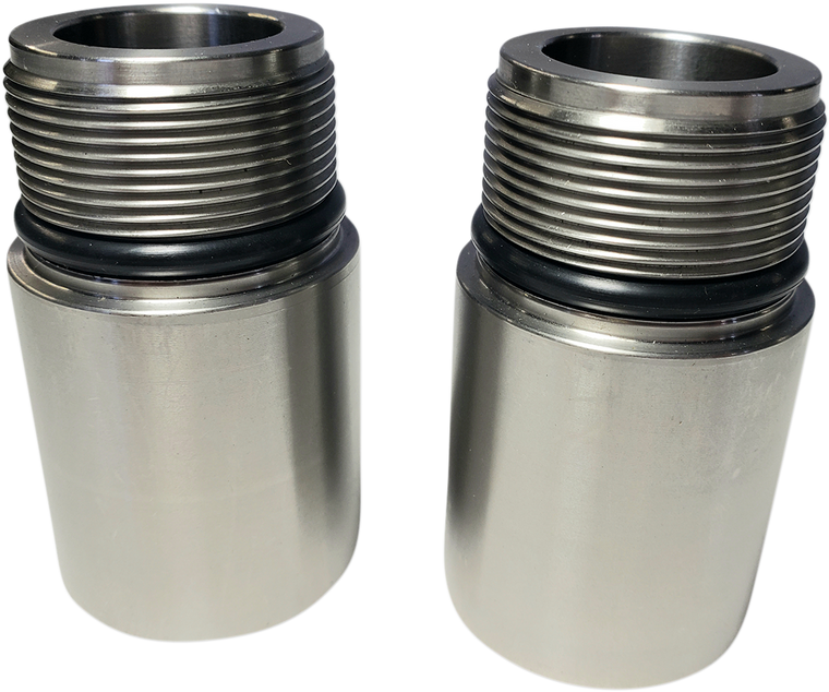 Cycle Visions - Chrome Fork Tube Extensions - 39 mm Diameter - Extends +1" - Fork Tube Extensions - CV7138