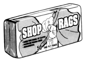 Unifirst Corp - Shop Rags 25 Per Bundle - RAGS-COTTON 