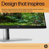 HP E-Series E24 G5 computer monitor 60.5 cm (23.8") 1920 x 1080 pixels Full HD LED Silver, Black - 6N6E9AA