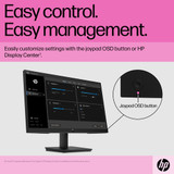 HP P22 G5 computer monitor 54.6 cm (21.5") 1920 x 1080 pixels Full HD Black - 64X86AA