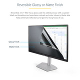 StarTech.com Monitor Privacy Screen for 24" Display - Computer Screen Security Filter - Blue Light Reducing Screen Protector Film - 16:10 Widescreen - Matte/Glossy - +/-30 Degree - PRIVACY-SCREEN-24MB