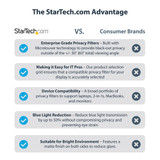 StarTech.com 13.5-inch Surface Laptop / Surface Book Privacy Screen, Anti-Glare Privacy Filter with 51% Blue Light Reduction, Monitor Screen Protector with +/- 30 deg. Viewing Angle, Matte Finish - 135S-PRIVACY-SCREEN