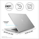 HP ZBook Firefly 14 G10 Mobile workstation 35.6 cm (14") WUXGA Intel® Core™ i7 i7-1355U 16 GB DDR5-SDRAM 1 TB SSD NVIDIA RTX A500 Wi-Fi 6E (802.11ax) Windows 11 Pro Silver - 865U2EA