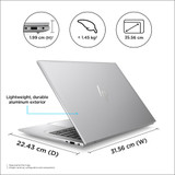 HP ZBook Firefly G10 Mobile workstation 35.6 cm (14") WUXGA Intel® Core™ i5 i5-1335U 16 GB DDR5-SDRAM 512 GB SSD NVIDIA RTX A500 Wi-Fi 6E (802.11ax) Windows 11 Pro Grey - 869Z0EA