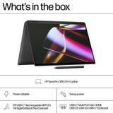 HP Spectre x360 16-aa0004na Hybrid (2-in-1) 40.6 cm (16") Touchscreen 2.8K Intel Core Ultra 7 155H 16 GB LPDDR5x-SDRAM 1 TB SSD Wi-Fi 7 (802.11be) Windows 11 Home Black - 9D1W1EA