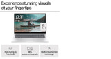 HP ENVY 17-da0001na Intel Core Ultra 7 155U Laptop 43.9 cm (17.3") Full HD 16 GB DDR5-SDRAM 512 GB SSD NVIDIA GeForce RTX 3050 Wi-Fi 6E (802.11ax) Windows 11 Home Silver - A18XDEA