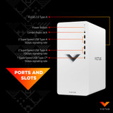 Victus by HP 15L TG02-0039na AMD Ryzen™ 7 5700G 16 GB DDR4-SDRAM 1.51 TB HDD+SSD NVIDIA GeForce RTX 4060 Ti Windows 11 Home Tower PC Silver - 8J906EA