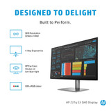 HP Z27q G3 QHD computer monitor 68.6 cm (27") 2560 x 1440 pixels Quad HD LED Silver - 1C4Z7AA