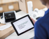 Brother QL-1110NWBC label printer Direct thermal 300 x 300 DPI 110 mm/sec Wired & Wireless DK Wi-Fi Bluetooth - QL-1110NWBCZU1